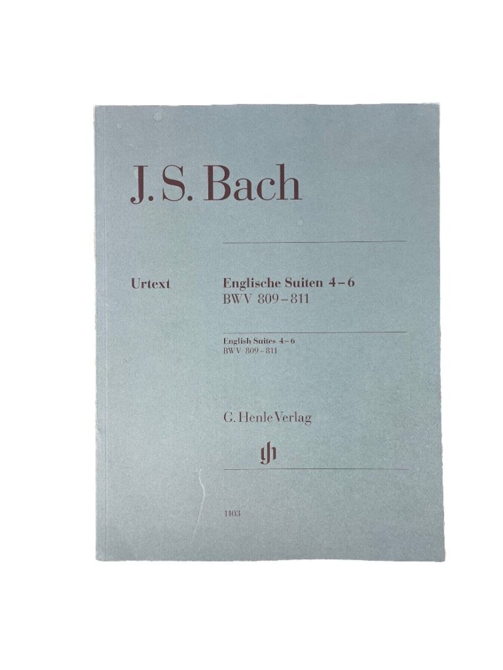 J.S. Bach: Englische Suiten 4-6,  BWV 809-811 G. Henle Verlag 1103